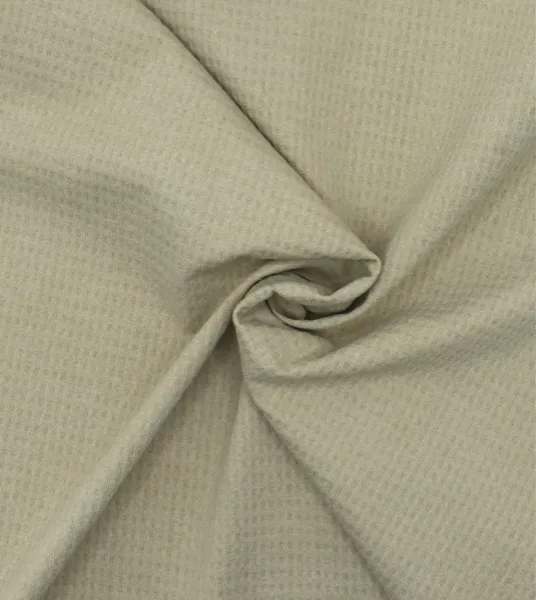 DG COT Box — 220 GSM circular knit fake cotton fabric draped to show surface and structure, by DG Knitting