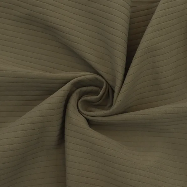DG WRP Ottoman Cord — 290 GSM warp knit fabric draped to show surface and structure, by DG Knitting