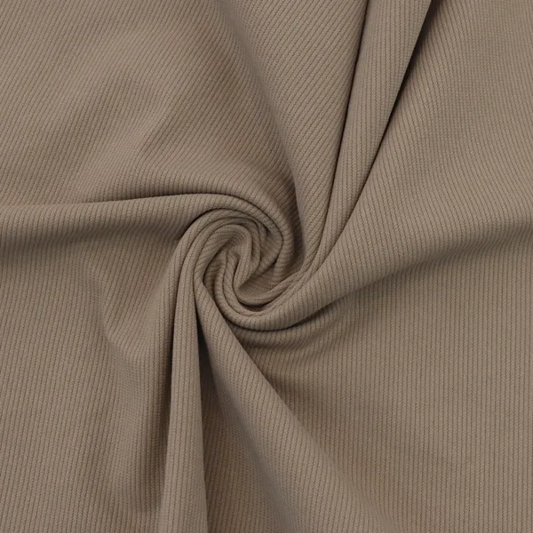 DG WRP Fine Rib — 220–230 GSM warp knit fabric draped to show surface and structure, by DG Knitting